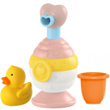 Dozownik mydła różowa Kaczuszka + zabawki / Woopie