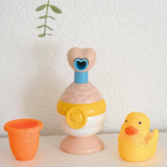 Dozownik mydła różowa Kaczuszka + zabawki / Woopie