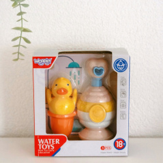 Dozownik mydła różowa Kaczuszka + zabawki / Woopie