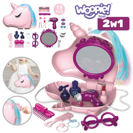 Mini toaletka Jednorożec z akcesoriami / Woopie