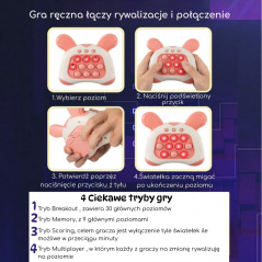 Interaktywna gra zręcznościowa Pop-It Króliczek / Woopie