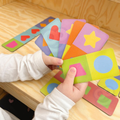 Edukacyjne domino Transport i kształty / Woopie