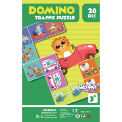 Edukacyjne domino Transport i kształty / Woopie