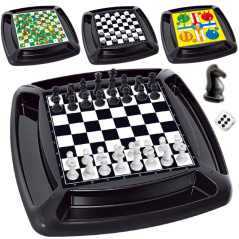 Zestaw 4 klasycznych gier planszowych / Woopie