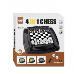 Zestaw 4 klasycznych gier planszowych / Woopie