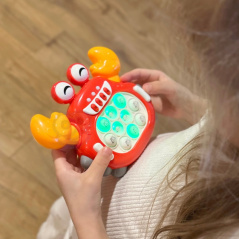 Interaktywna gra zręcznościowa Pop-It Krab / Woopie