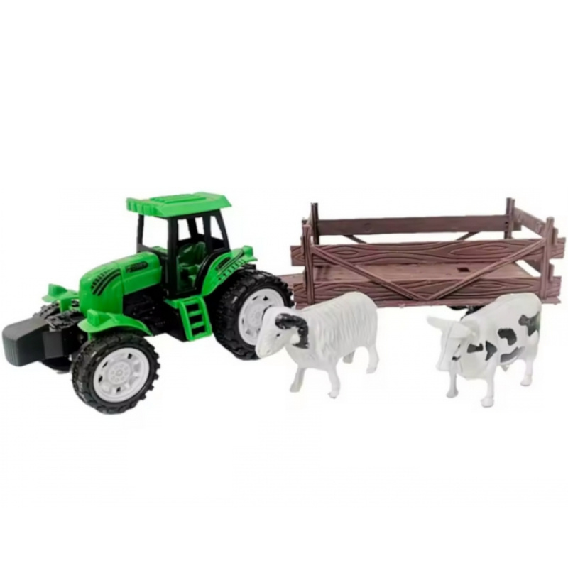 Traktor rolniczy z przyczepką i zwierzętami / Woopie