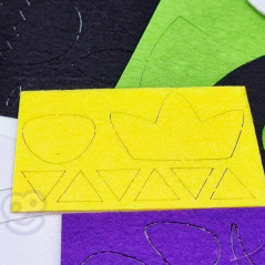 Zestaw kreatywny zrób to sam Filcowe maski / Woopie