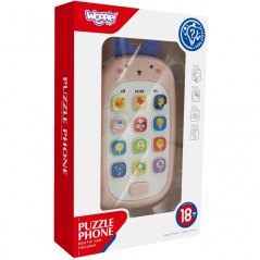Interaktywny muzyczny telefon Różowy / Woopie