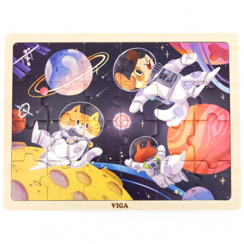 Puzzle kosmiczna przygoda 24 el. / Viga