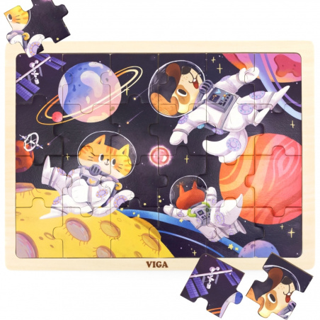 Puzzle Kosmiczna przygoda 24 el. / Viga