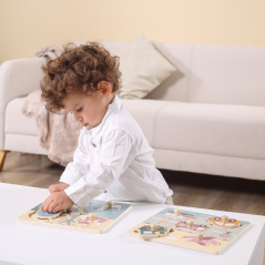 Układanka z pinezkami Zwierzątka 5 el. / Viga