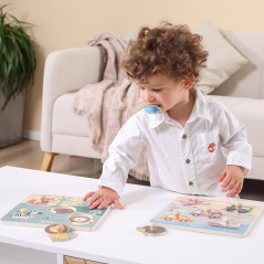 Układanka z pinezkami Zwierzątka 5 el. / Viga