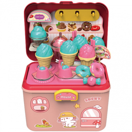 Lody i słodkości w walizce z akcesoriami / Woopie