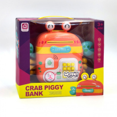 Interaktywna skarbonka edukacyjna Krabik pomarańczowy / Woopie