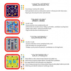 Zestaw 10 gier planszowych / Woopie