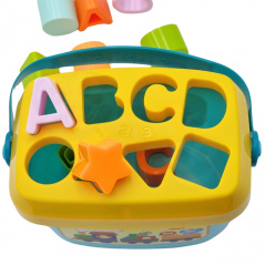 Sorter literki i kształty w walizce / Woopie