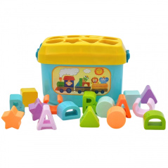 Sorter literki i kształty w walizce / Woopie