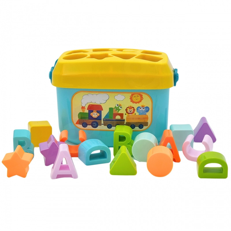 Sorter literki i kształty w walizce / Woopie