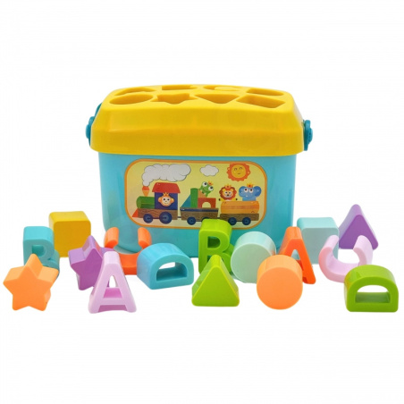 Sorter literki i kształty w walizce / Woopie