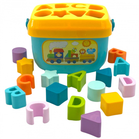 Sorter literki i kształty w walizce / Woopie