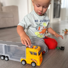 Ciężarówka + makieta z dinozaurami / Woopie