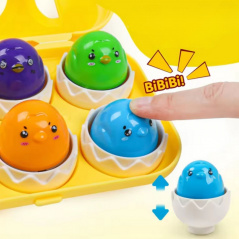 Układanka dopasuj kształty Wesołe kurczaki / Woopie