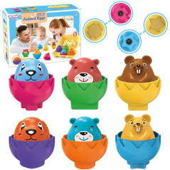 Układanka dopasuj kształty Wesołe zwierzaki / Woopie