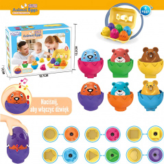 Układanka dopasuj kształty Wesołe zwierzaki / Woopie