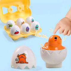 Układanka dopasuj kształty Zabawne kurczaki / Woopie