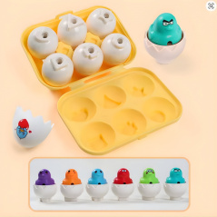 Układanka dopasuj kształty Zabawne kurczaki / Woopie