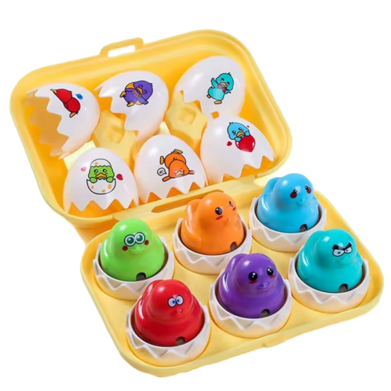 Układanka dopasuj kształty Zabawne kurczaki / Woopie