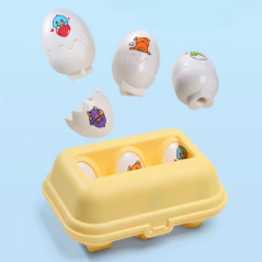 Układanka dopasuj kształty Zabawne kurczaki / Woopie