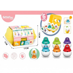 Układanka dopasuj kształty Zabawne kurczaki / Woopie