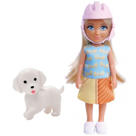 Lalka Ankiki z pieskiem i hulajnogą / Woopie