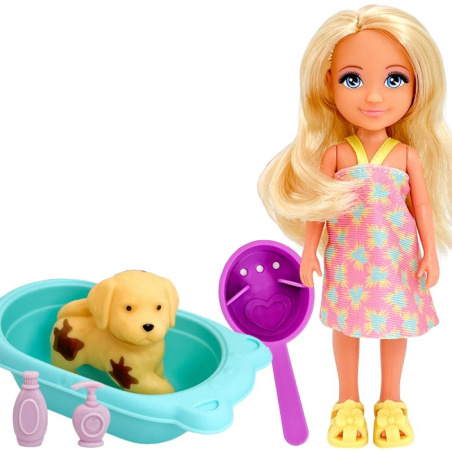 Lalka Ankiki z pieskiem i akcesoriami do pielęgnacji / Woopie