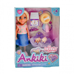 Lalka Ankiki ze szczeniaczkami i akcesoriami / Woopie