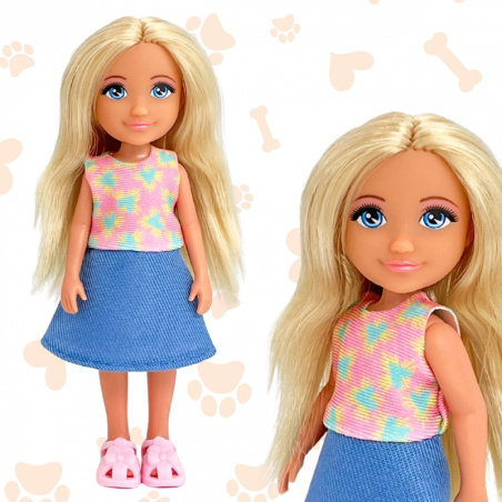 Lalka Ankiki ze szczeniaczkami i akcesoriami / Woopie