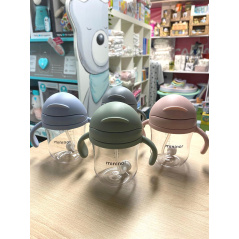 Bidon - niekapek ze słomką tritanowy 220 ml Azure / Mininor