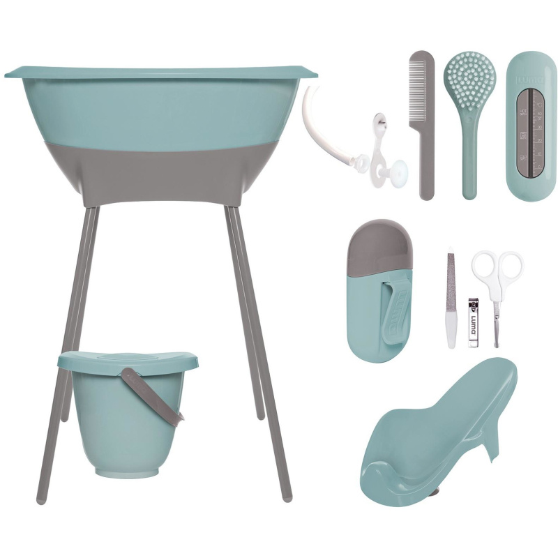 Zestaw kąpielowy 8 el. Ice blue / Luma