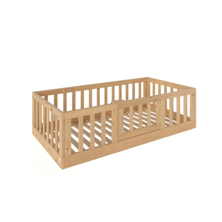 Łóżeczko młodzieżowe przypodłogowe Casa Naturalne 160x80 cm / YappyKids