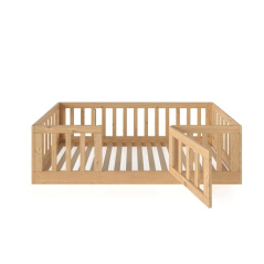 Łóżeczko młodzieżowe przypodłogowe Casa Naturalne 160x80 cm / YappyKids