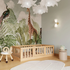 Łóżeczko młodzieżowe przypodłogowe Casa Naturalne 160x80 cm / YappyKids