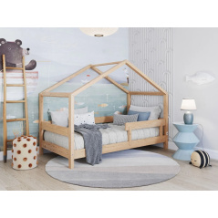 Łóżeczko młodzieżowe Hytte Naturalne 160x80 cm / YappyKids