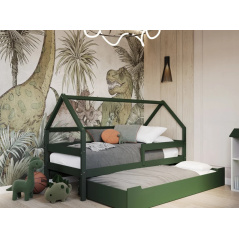 Szuflada Nap do łóżeczek 200x90 cm Zielona / YappyKids