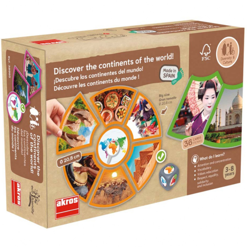 Gra edukacyjna Kontynenty świata / Akros Gra edukacyjna Kontynenty świata / Akros