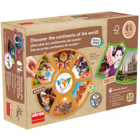 Gra edukacyjna Kontynenty świata / Akros