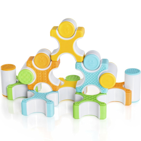 Magnetyczne sensoryczne klocki Grippies XO 16 el. / Guide craft