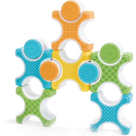 Magnetyczne sensoryczne klocki Grippies XO 16 el. / Guide craft