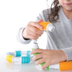 Magnetyczne sensoryczne klocki Grippies Łuki 20 el. / Guide craft